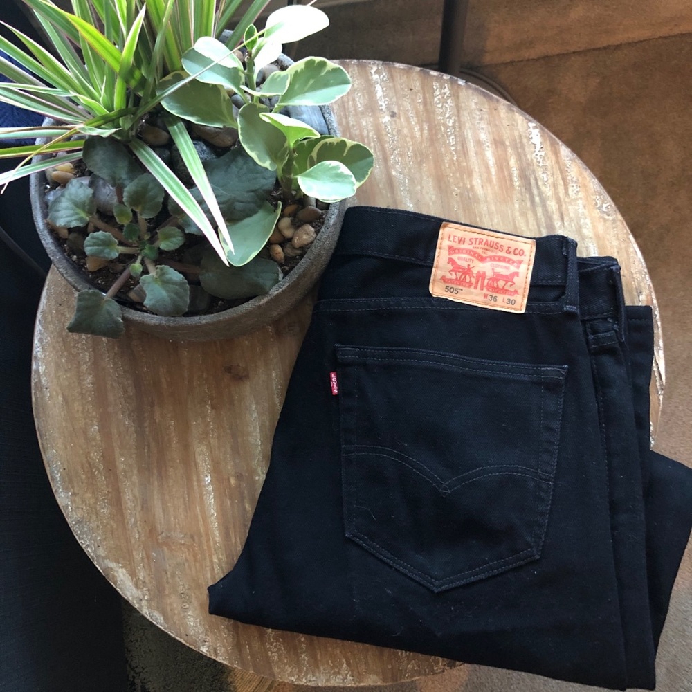 Levi 505 dark rinse jeans
